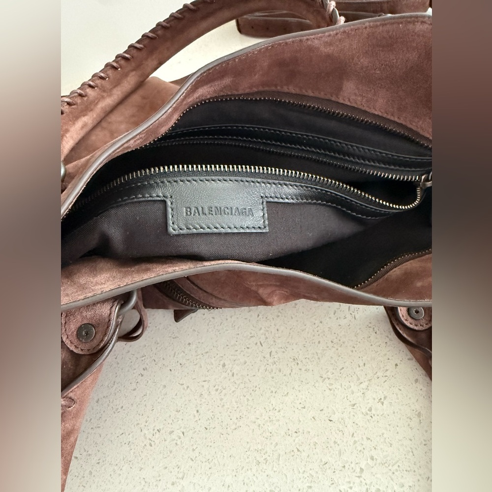Balenciaga Le City Brown Suede Bag Large SOLD OUT - Picture 12 of 12